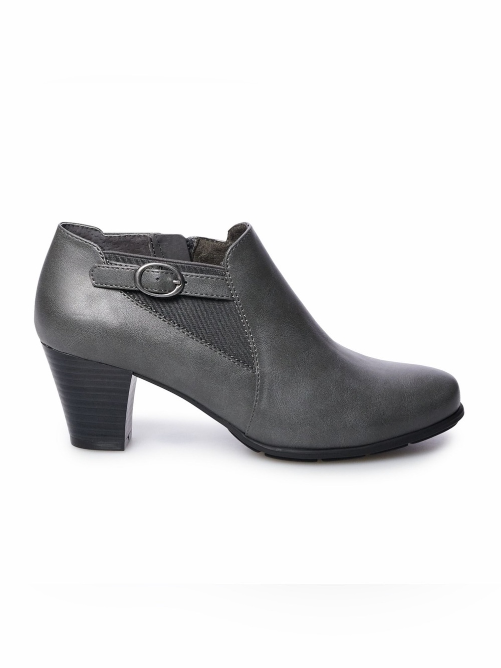 croft & barrow Gray Block Heel Ankle Bootie Size 8 - Picture 3 of 14
